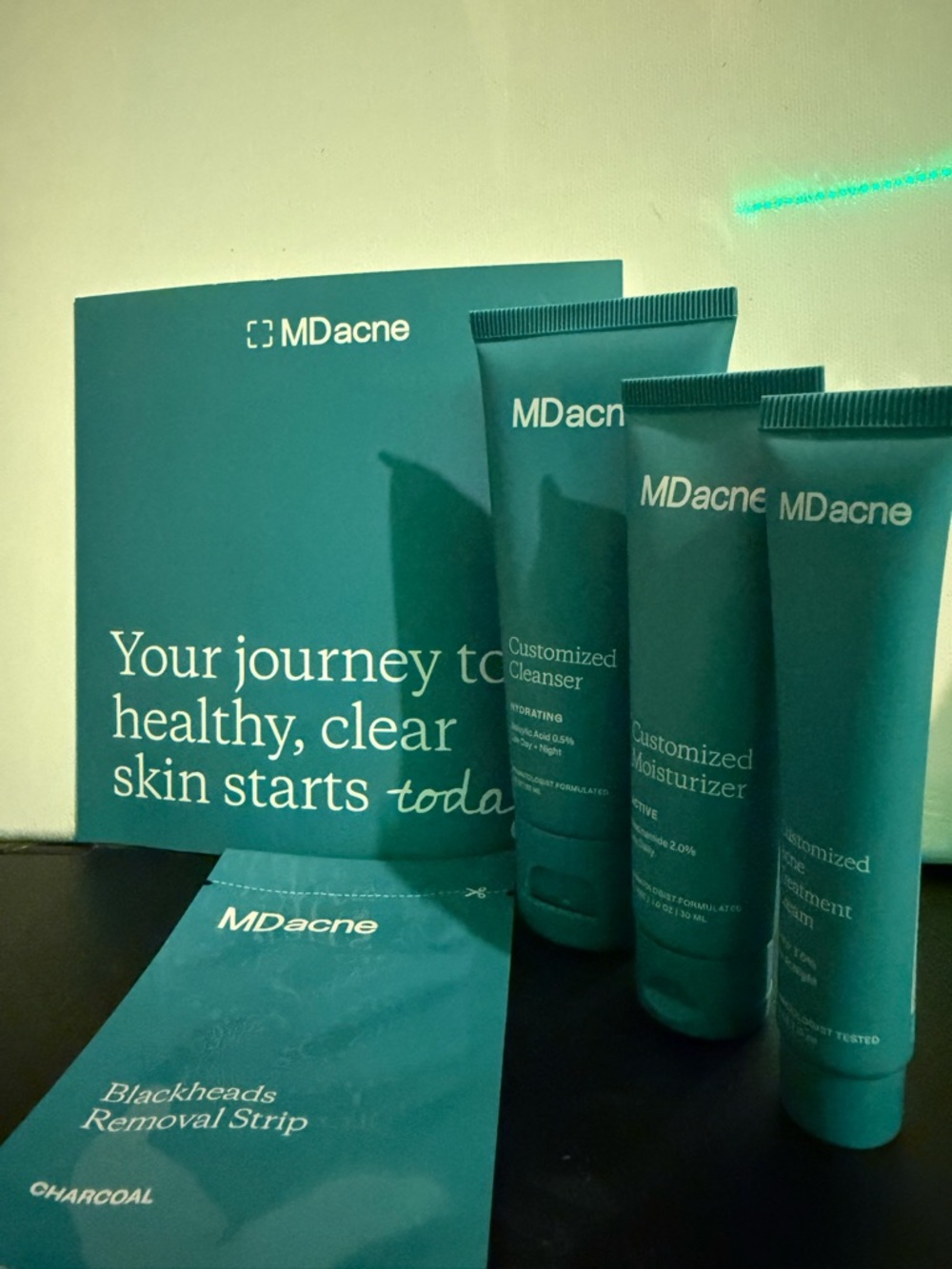 MDance 3 Step Acne Treatment Kit. Benzoly Peroxide 2.5% Salicylic Acid Regimen